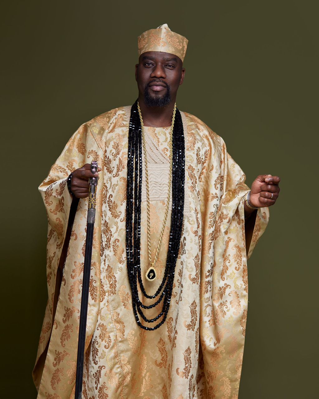 Agbada in gold